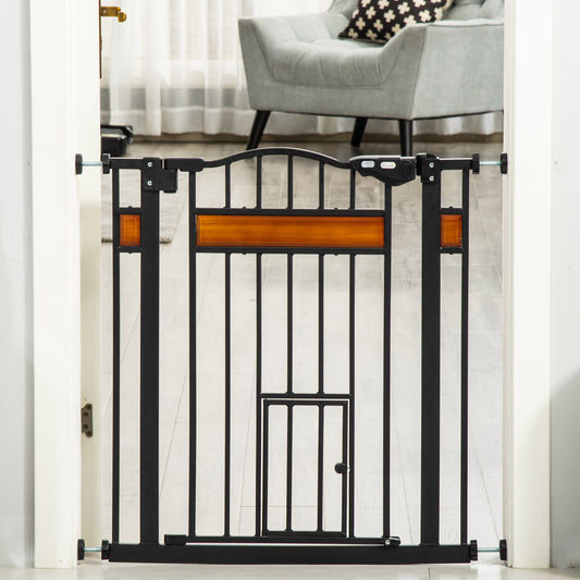 Barrière pour chien extra large avec porte pour chat