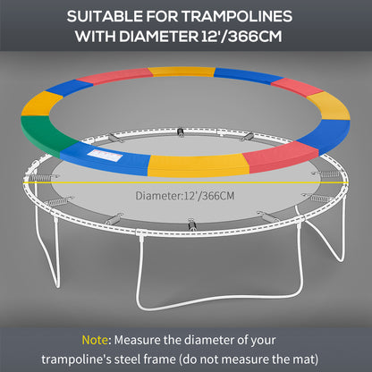 Coussin de sécurité trampoline 12 pieds résistant UV