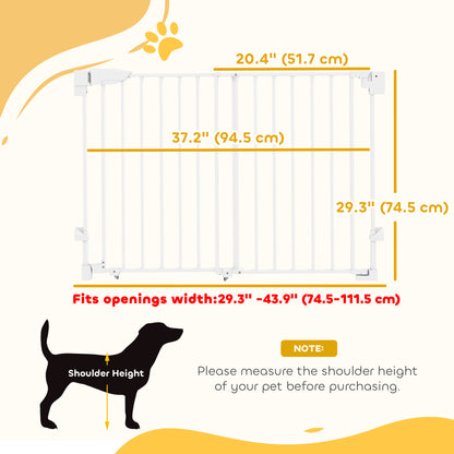 Barrière pour chien ajustable sans seuil