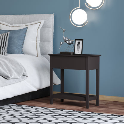 Table d'appoint rabattable avec armoire et étagère