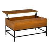 Table basse plateau relevable avec rangement caché