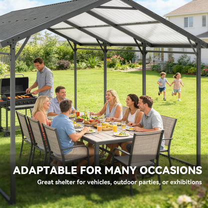 Carport métallique 3 x 4.5 m armature renforcée