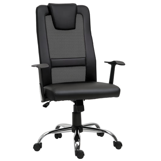 Chaise de bureau ergonomique dossier haut en maille
