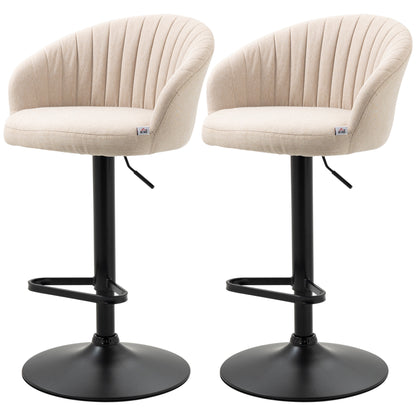 Tabourets de bar pivotants ajustables ensemble de 2