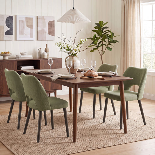 Ensemble de 4 chaises de salle à manger rembourrées