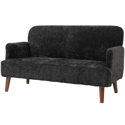 Causeuse 2 places tissu velours rembourrage épais