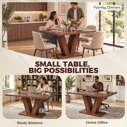 Table de salle à manger rectangulaire moderne en bois