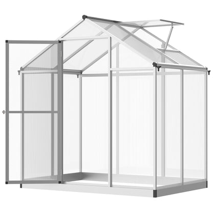 Outsunny Greenhouse 183x189x195cm Polycarbonate Aluminum with Ventilation