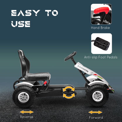 Kart à pédales pour enfants avec freins