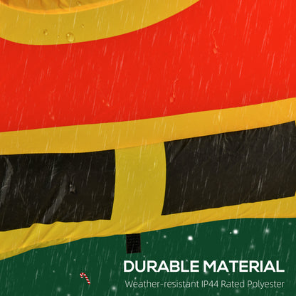 Gonflable de Noël Père Noël traîneau et rennes 240 cm