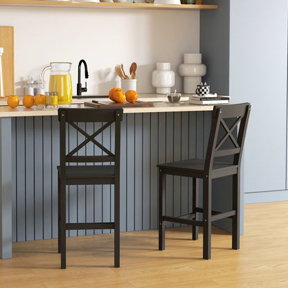 Tabourets de comptoir ensemble de 2 style fermier
