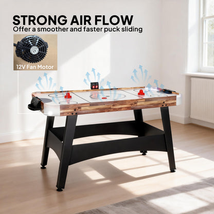 Table de air hockey arcade avec tableau DEL 155 cm