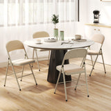 Ensemble de 4 chaises pliantes en velours
