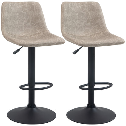 Tabourets de bar ajustables pivotants ensemble de 2