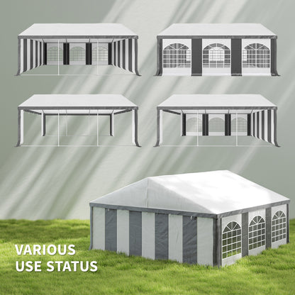 Tente de mariage 6 x 6 m cadre acier galvanisé