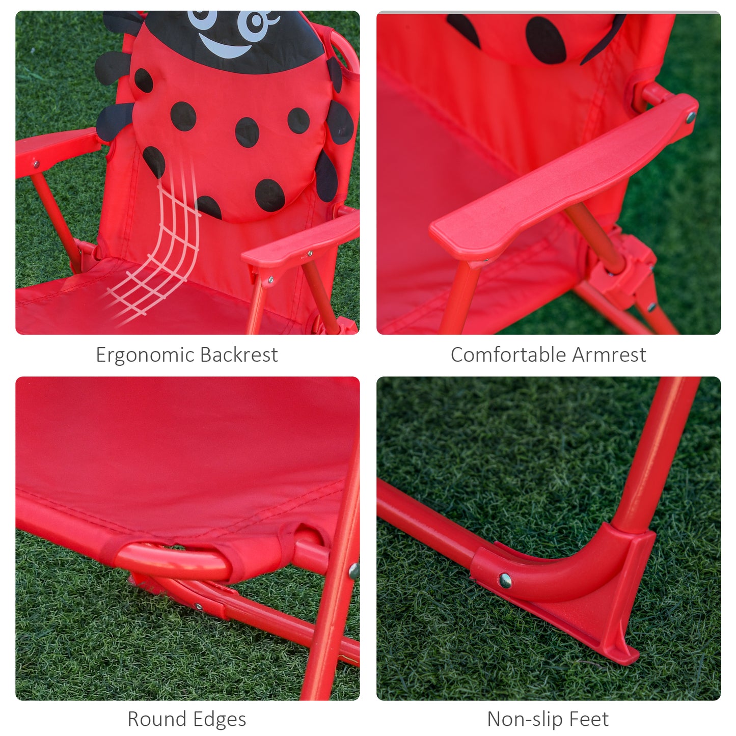 Ensemble table et chaises enfant avec parasol — Coccinelle