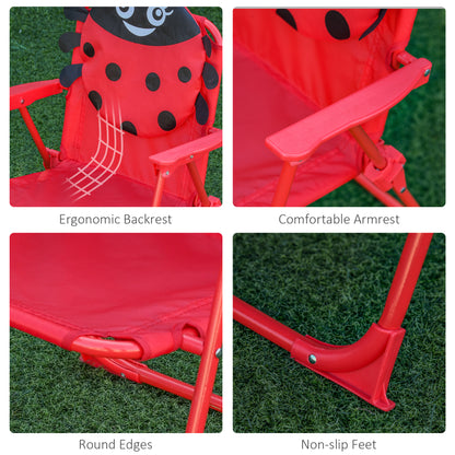 Ensemble table et chaises enfant avec parasol — Coccinelle