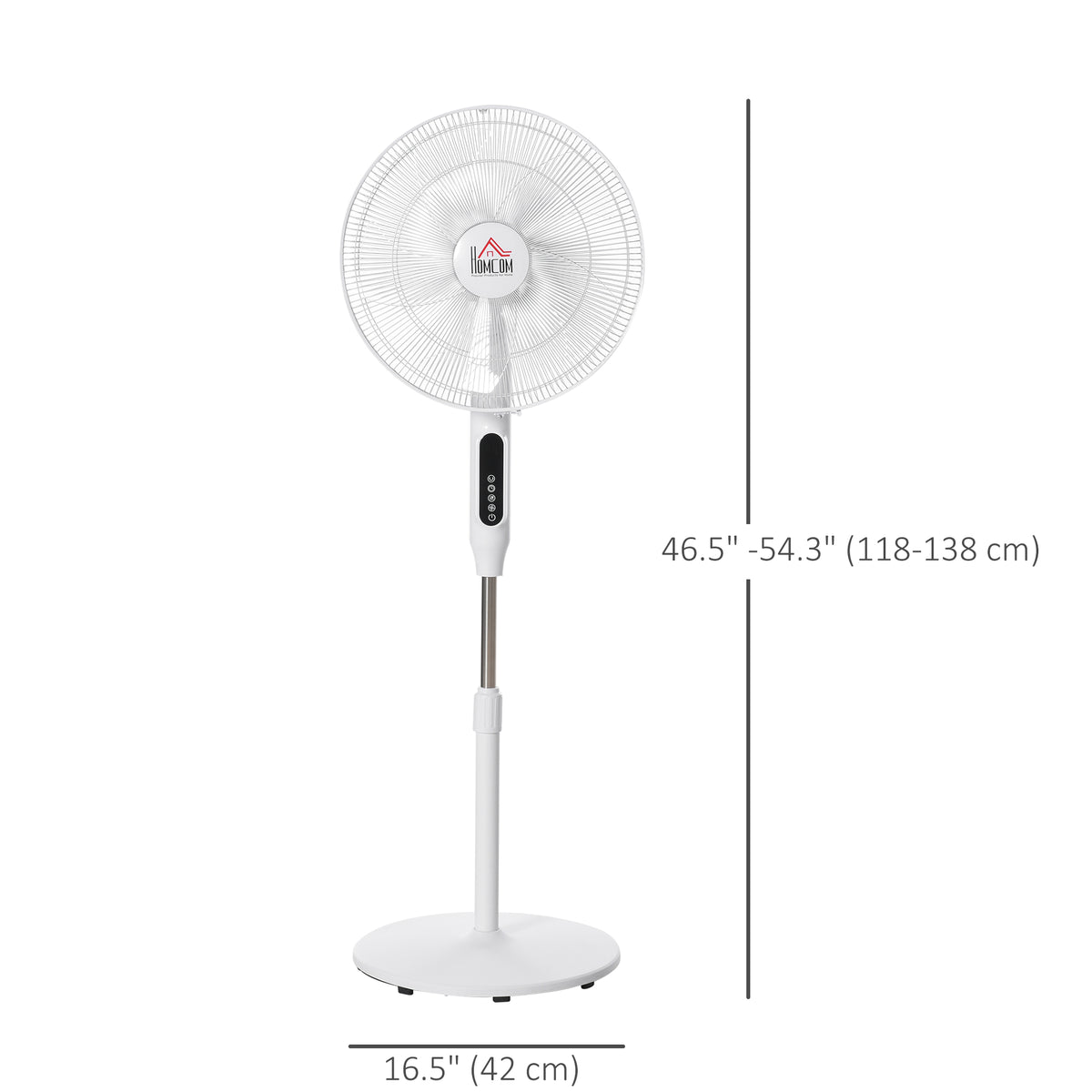 Ventilateur sur pied avec télécommande hauteur réglable