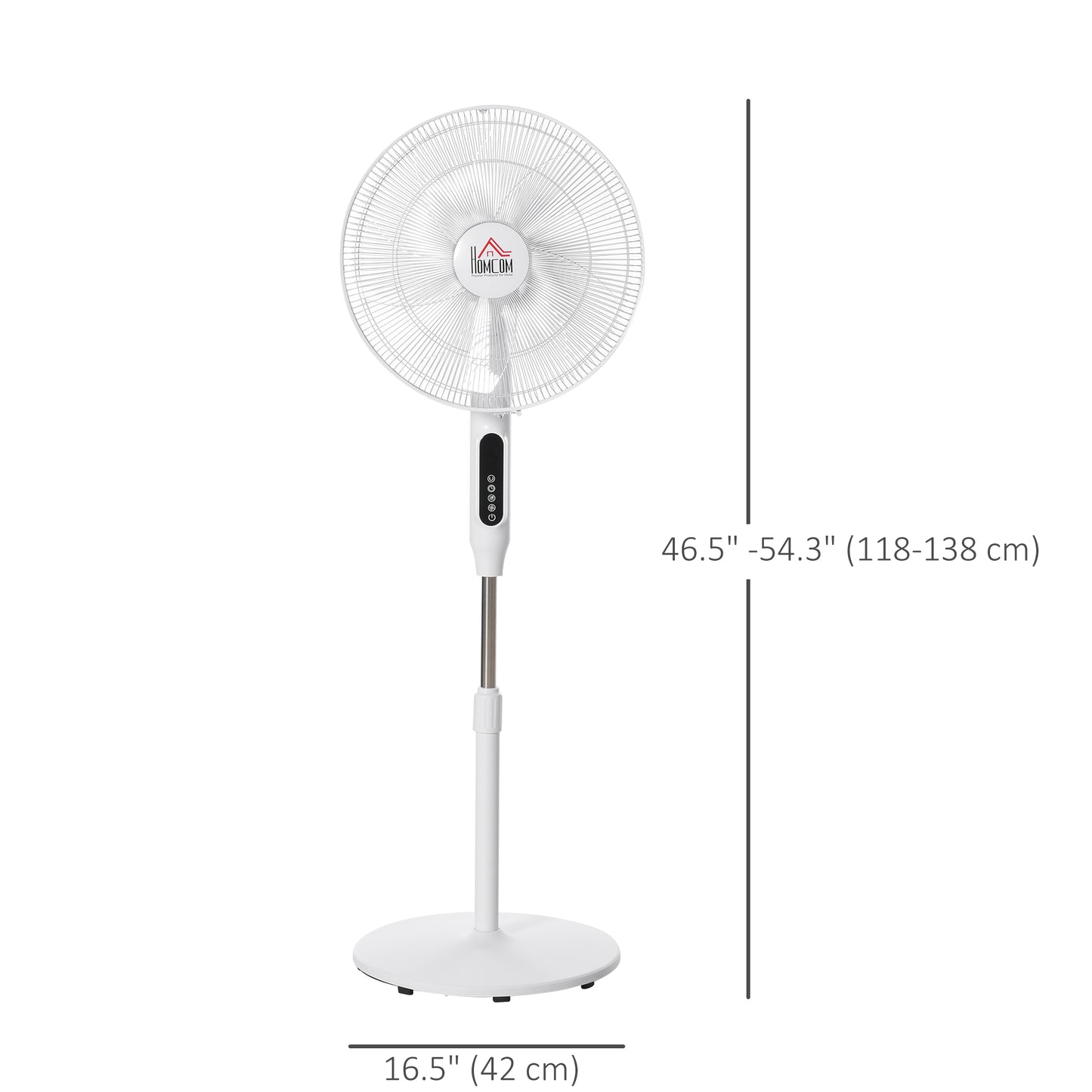 Ventilateur sur pied avec télécommande hauteur réglable