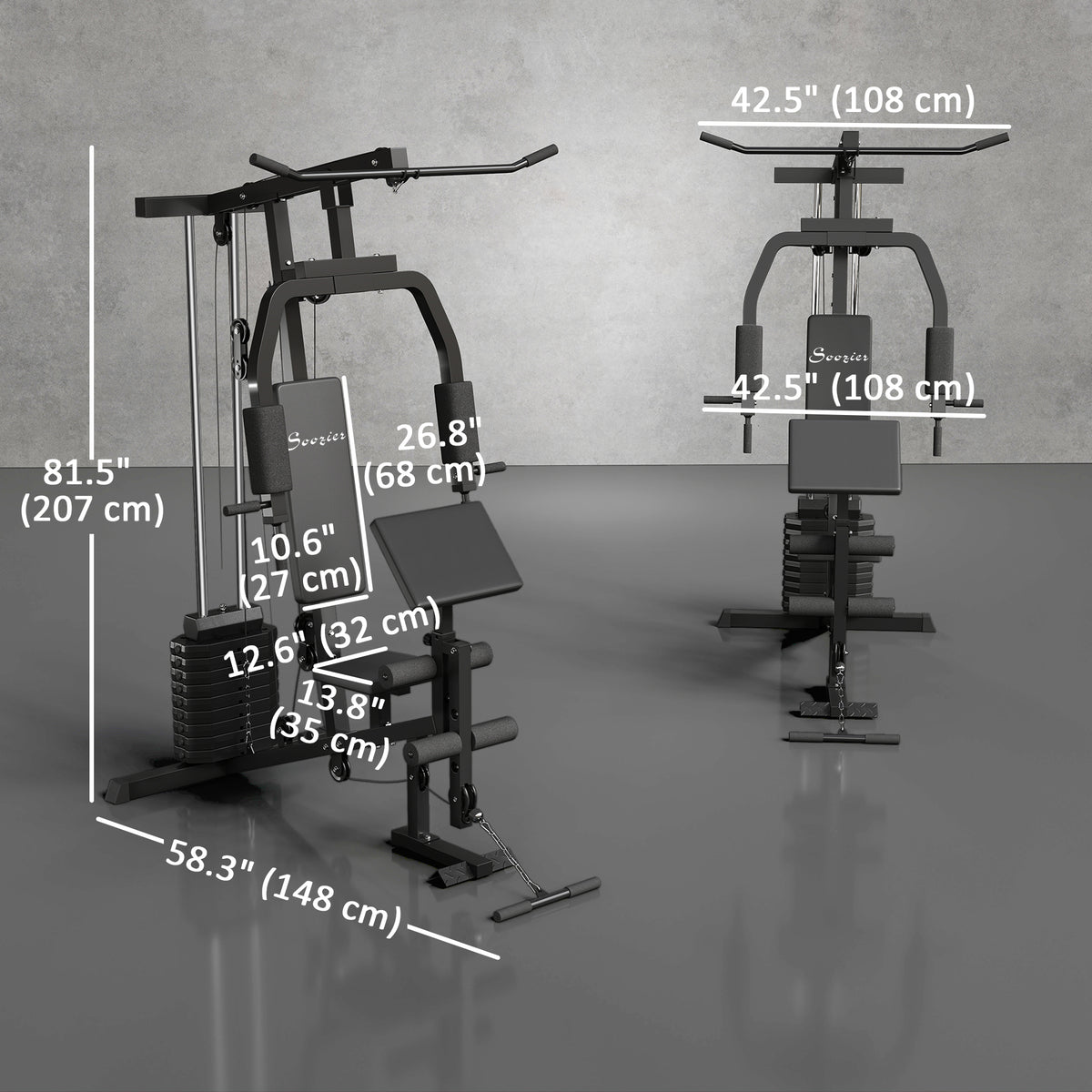 Station de musculation multi-exercices