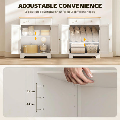 Buffet de cuisine avec tiroirs et étagère ajustable