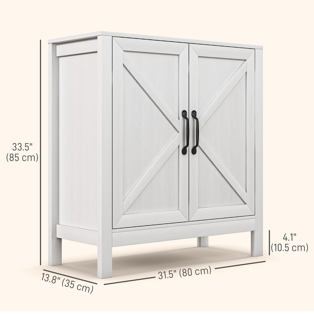 Buffet de cuisine style champêtre avec porte de grange