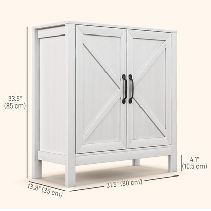Buffet de cuisine style champêtre avec porte de grange