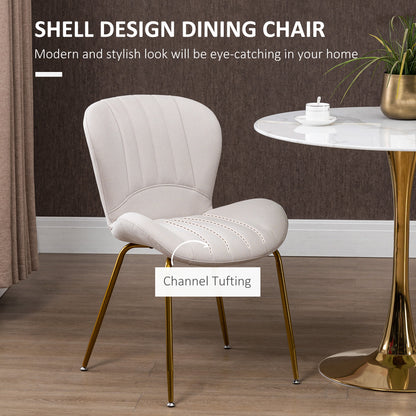 Chaises de salle à manger coquille lot de 2