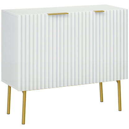 Meuble de rangement moderne avec portes cannelées