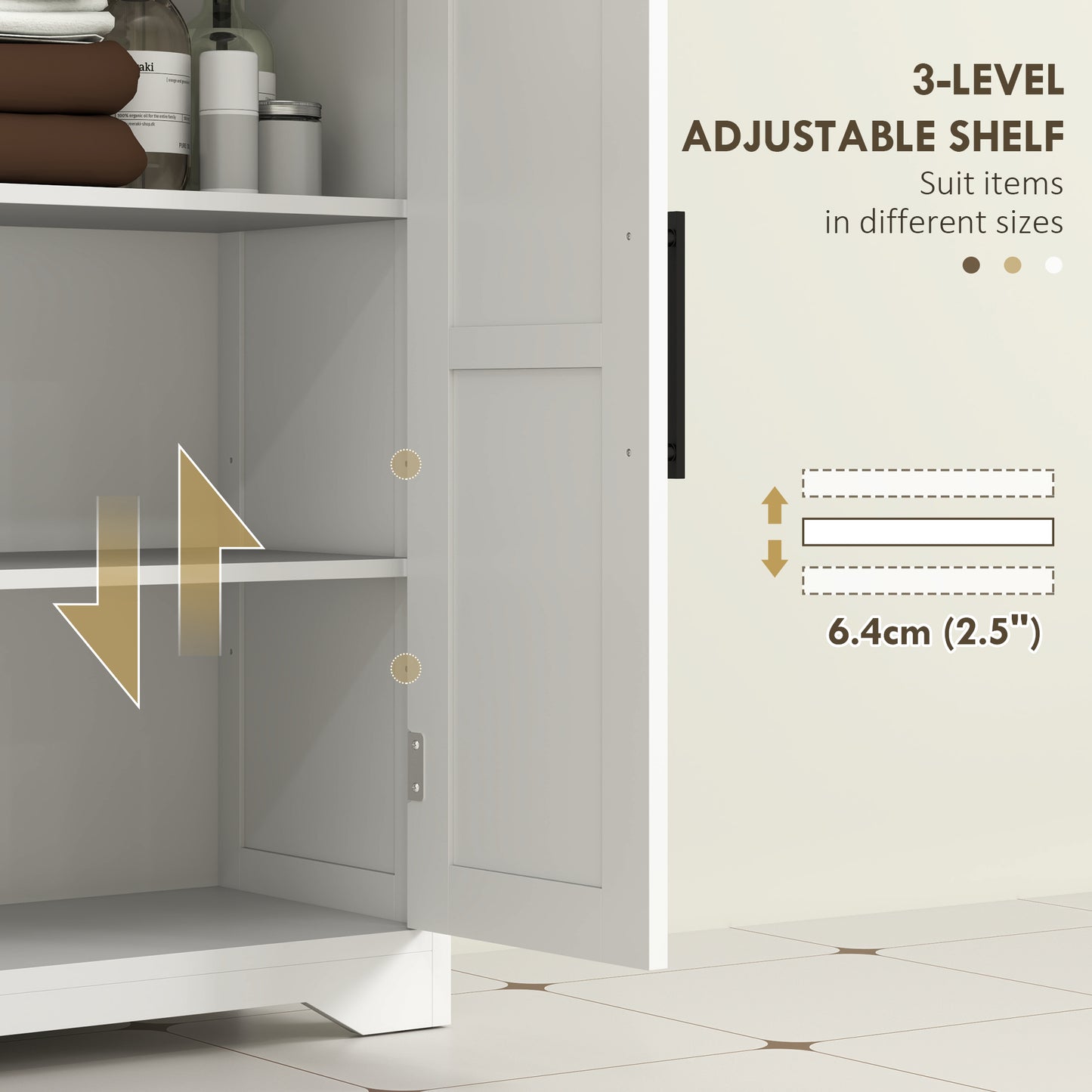 Armoire de salle de bain style fermette avec tiroirs