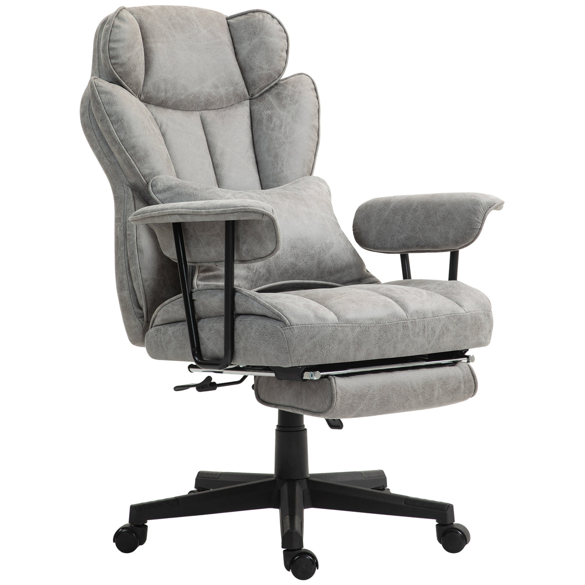 Chaise de bureau ergonomique grand format avec repose-pieds