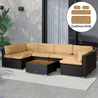 Housses de coussins patio ensemble 14 pièces polyester