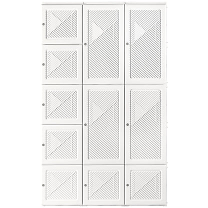 Penderie pliable modulaire avec rangements cubes et tringles