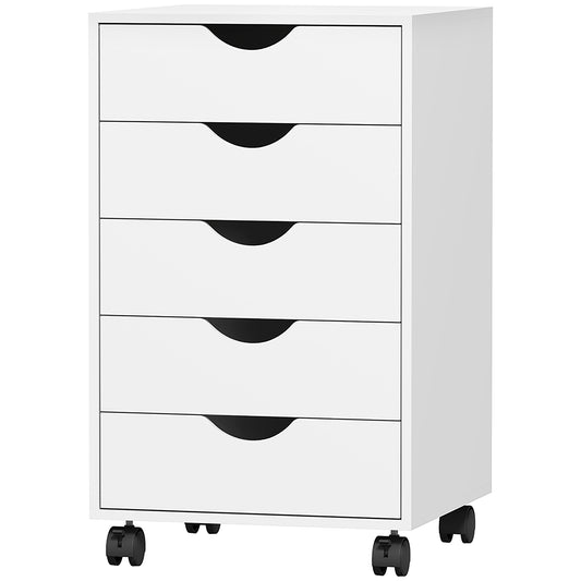 Classeur mobile 5 tiroirs en bois composite