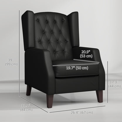 Fauteuil d'appoint cuir synthétique rembourrage épais — kaki