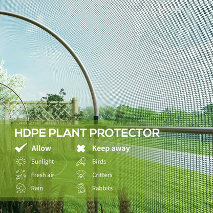 Cage de protection pour cultures avec porte zippée 122 x 244 cm