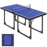 Table de ping-pong pliante compacte multiusage 6x3pi