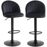 Tabourets de bar pivotants ajustables ensemble de 2