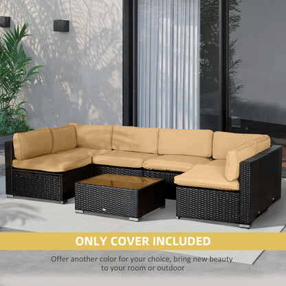 Housses de coussins patio ensemble 14 pièces polyester