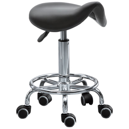 Tabouret selle ergonomique ajustable en similicuir