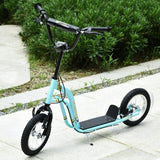 Trottinette pour enfants avec double frein et grandes roues gonflables