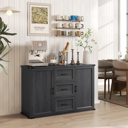 Buffet de cuisine avec tiroirs et portes