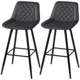 Chaises de comptoir PU cuir ensemble de 2