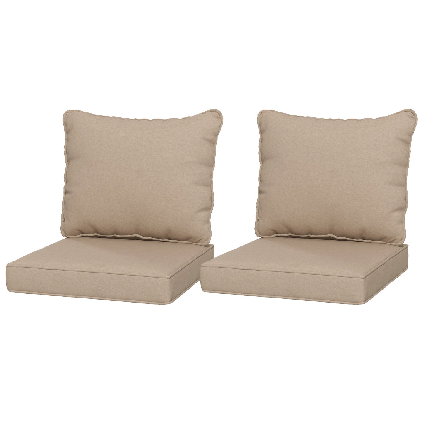 Coussins chaise patio 4 pièces avec dossier