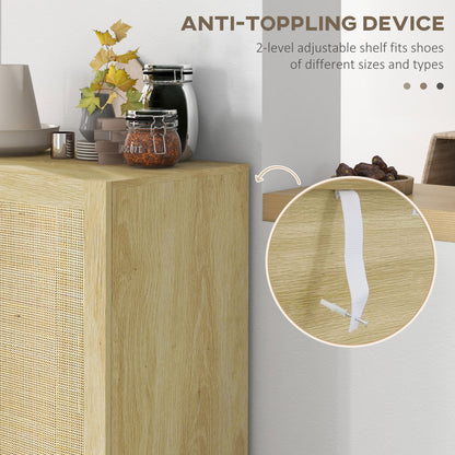 Buffet style boho en bois d'ingénierie