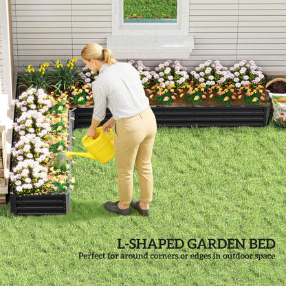 Bac de jardin surélevé L 208 cm acier galvanisé
