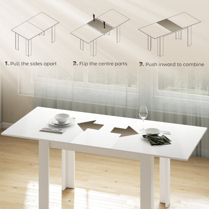 Table à manger extensible moderne pour 6 à 8 personnes