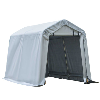 Abri automobile 8' x 6' avec portes latérales et porte roulante