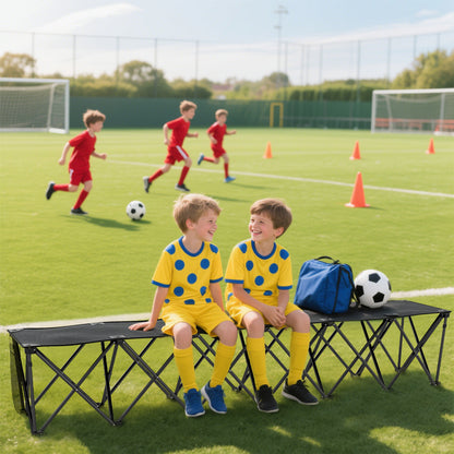 Banc pliant portable 6 places pour camping et sports