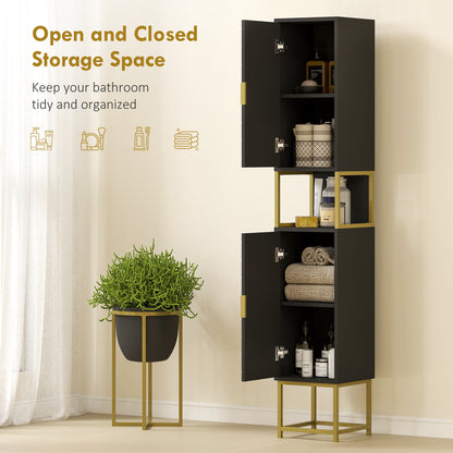 Armoire de salle de bain haute moderne étroite